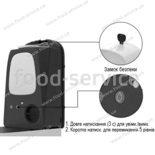 Автоматический дозатор для жидкого мыла Berg AK1220 белый 1л